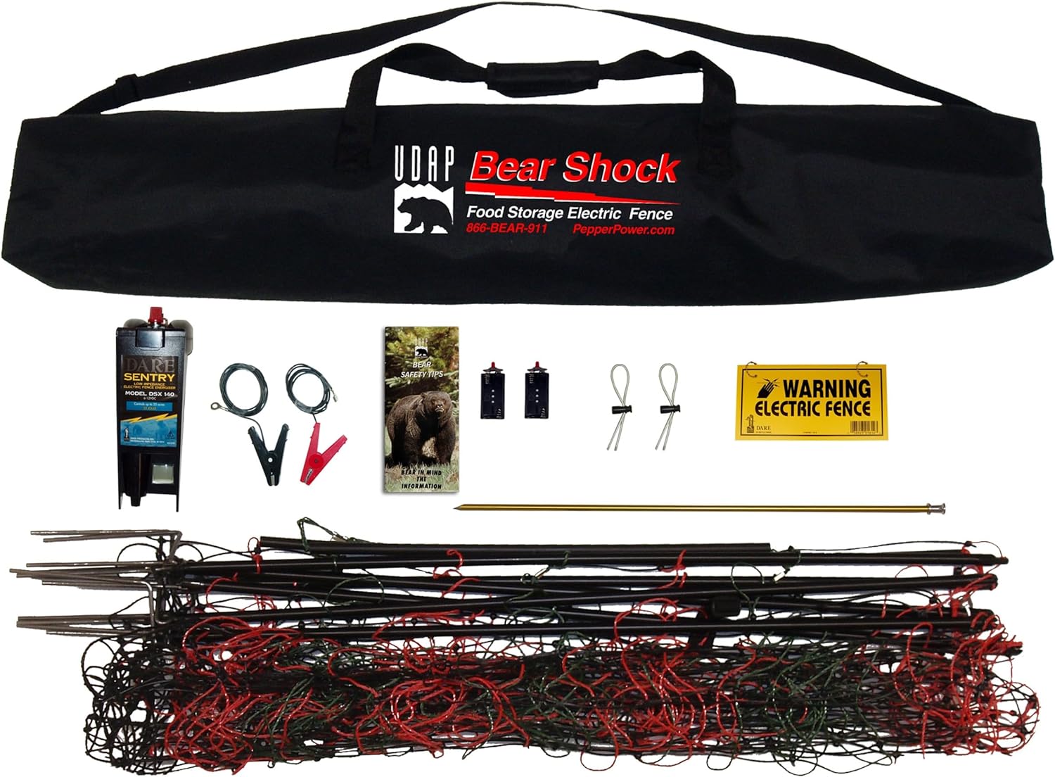 Bear Shock - Bear Resistant Electric Food Storage Fence (30ft. of Mesh Fence)